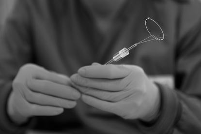 Qualitätskontrolle einer interventionellen Fangschlinge aus Nitinol (Multi-Snare®, pfm medical mepro)