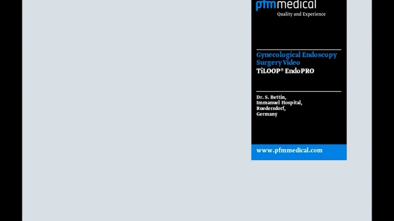 Sakrokolpopexie und posteriore Rekonstruktion mit TiLOOP&reg; SCP PRO (ex: EndoPRO)